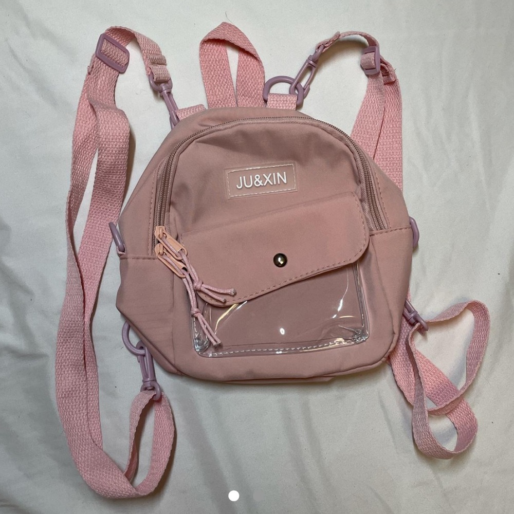 Pink mini backpack